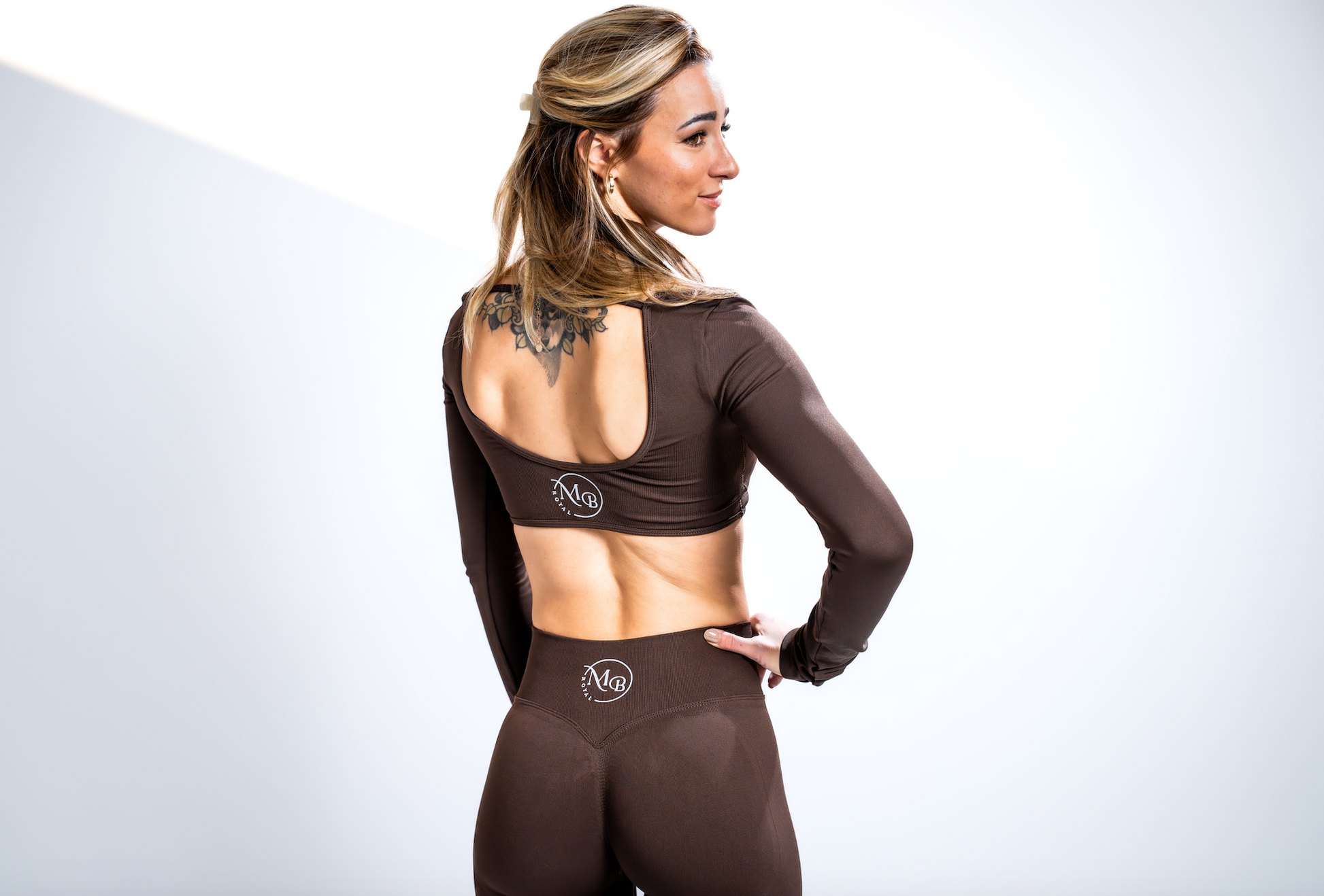 Booty leggings mb royal schwarz braun lifting hose leggings